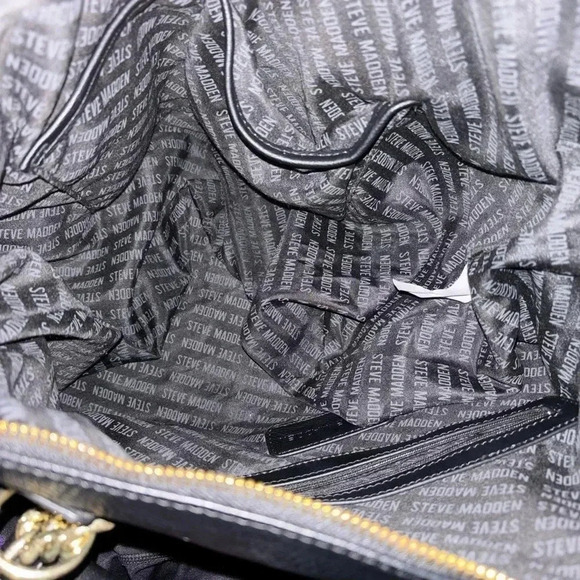 Steve Madden black handbag/shoulder bag - Picture 5 of 11